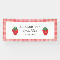 Strawberry Berry First Picnic Birthday 