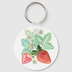 Strawberry, berry, red, fresh, ripe, sweet, food, key ring