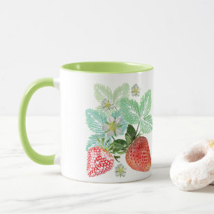 Strawberry, berry, red, fresh, ripe, sweet, food, mug