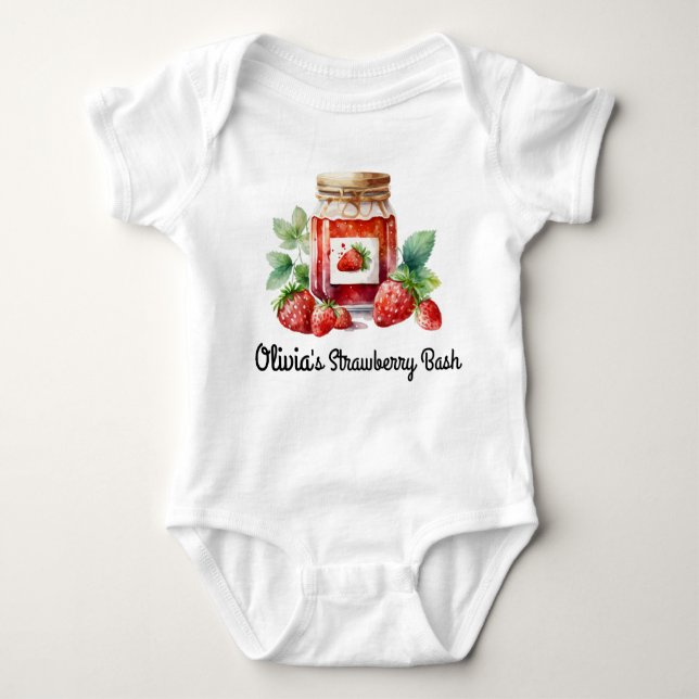 Strawberry Berry sweet Baby Bodysuit (Front)