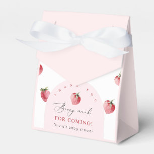 Strawberry berry sweet baby shower favour box