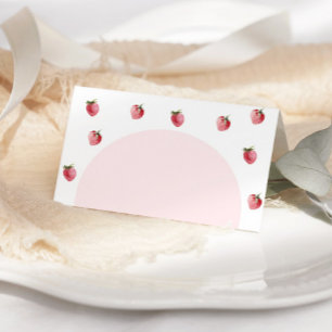 Strawberry berry sweet place cards