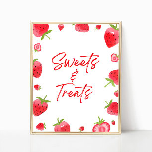 Strawberry Berry Sweet Sweets and Treats Sign
