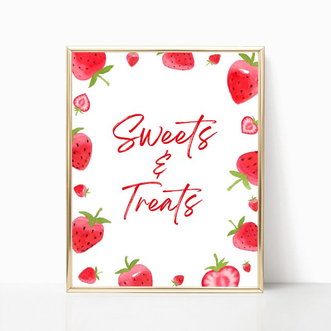 Strawberry Berry Sweet Sweets and Treats Sign (Creator Uploaded)