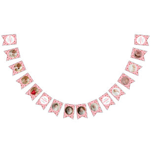 Strawberry Birthday 12 Month Photo Milestone Bunting