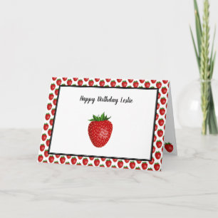 Strawberry Birthday Card