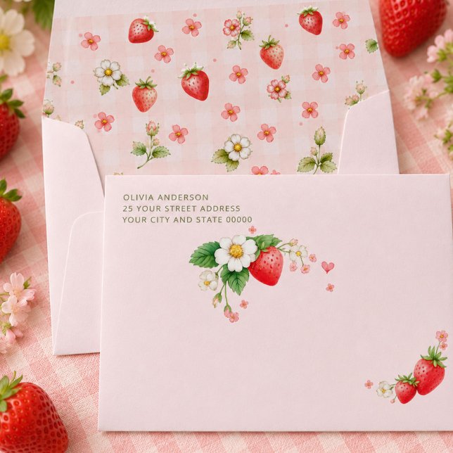 Strawberry Birthday Envelope  (Creator Uploaded)