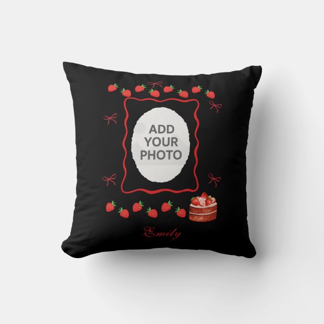 Strawberry Birthday Notebook Gift Cushion (Front)