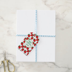 Strawberry Birthday Party Theme Gift Tags