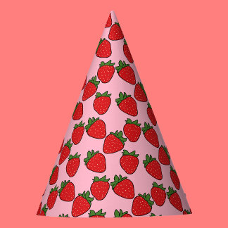 Strawberry Birthday Party Theme Hat