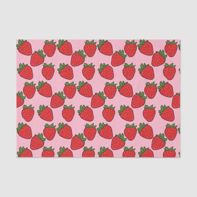 Strawberry Birthday Party Theme   Tissue Paper (Front)