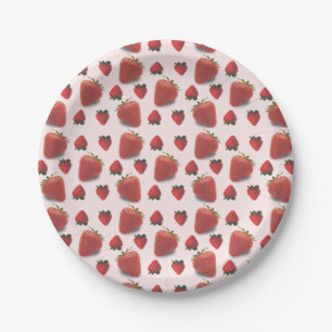 Strawberry Birthday Summer Party Paper Plate