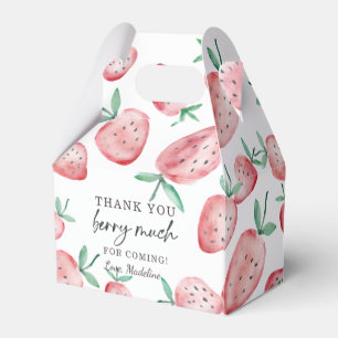 Strawberry Birthday Thank You Berry Much Sweet Fav Favour Box