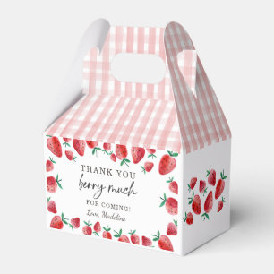 Strawberry Birthday Thank You Berry Much Sweet Favour Box