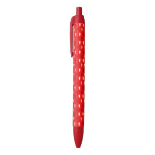 Strawberry Black Ink Pen