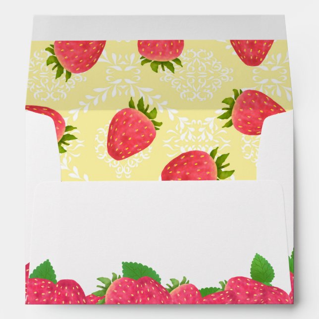 Strawberry Blank Yellow Envelope (Back (Bottom))