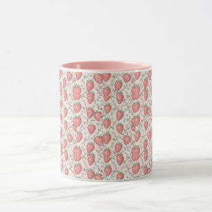 Strawberry Blossom Pastel Mug