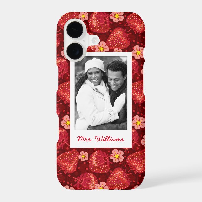 Strawberry Blossom Pattern | Monogram (Back)