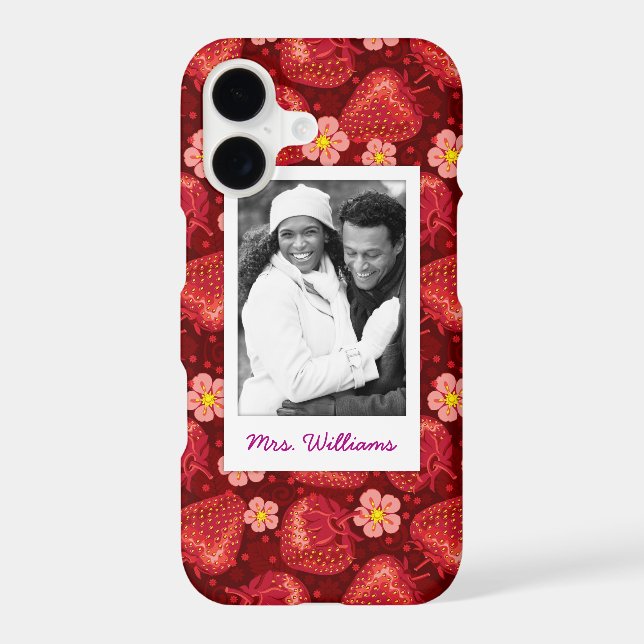 Strawberry Blossom Pattern | Monogram (Back)