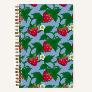 Strawberry Blue Notebook