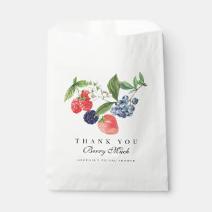 Strawberry Blueberry Personalised Favour Bag