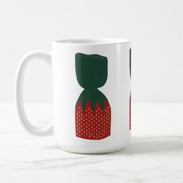Strawberry Bon Bons Candies Coffee Mug (Left)