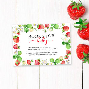 Strawberry Books For Baby Enclosure Card