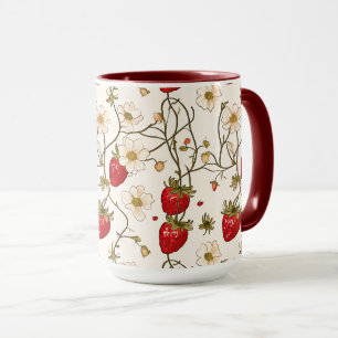Strawberry Botanical Mug