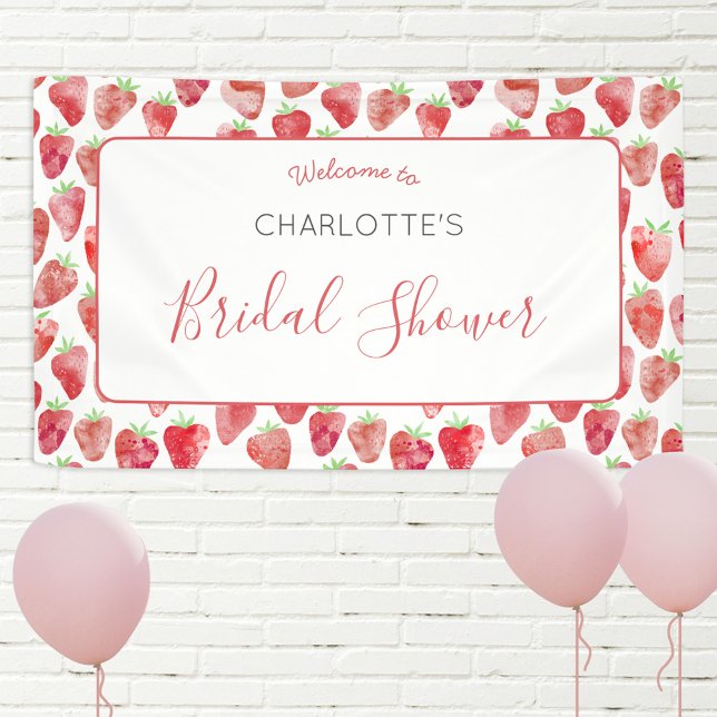 Strawberry Bridal Shower Banner (Creator Uploaded)