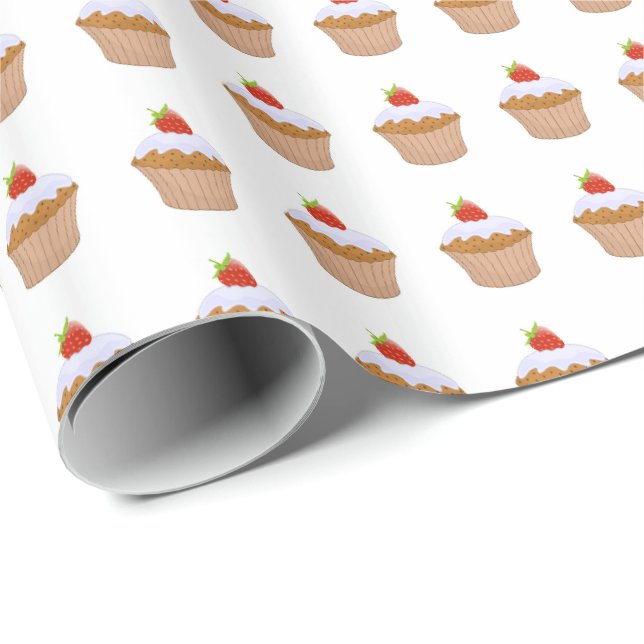 Strawberry Bun Wrapping Paper (Roll Corner)