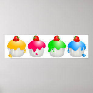 Strawberry Buns Poster