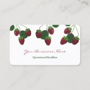 Strawberry business card