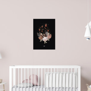 STRAWBERRY BUTTERFLY by Alexandra Dikaia Poster