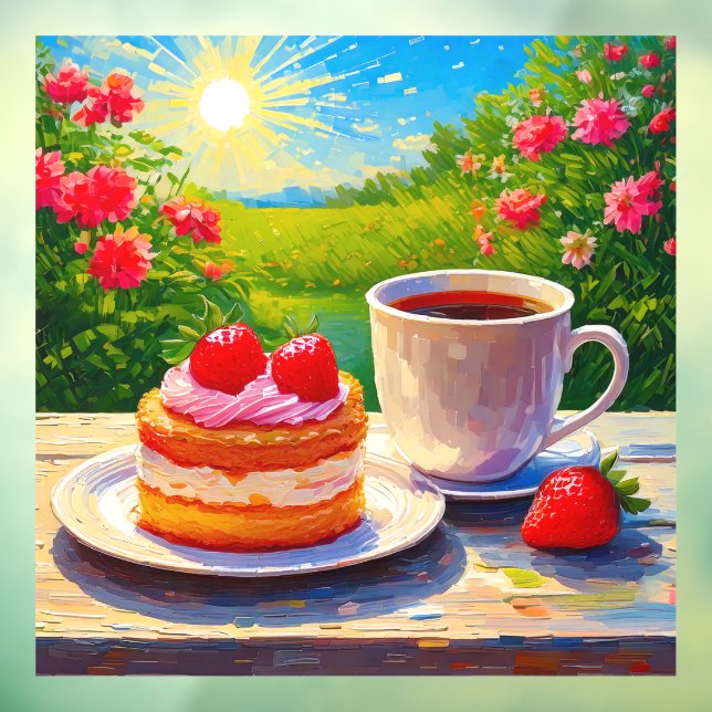 Strawberry Cake and Coffee Delight (Sheet 3)