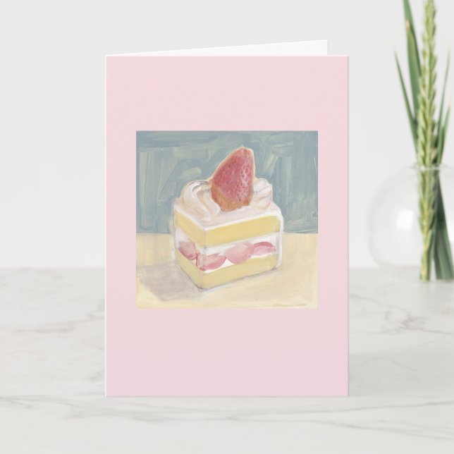 Strawberry Cake Card (Front)