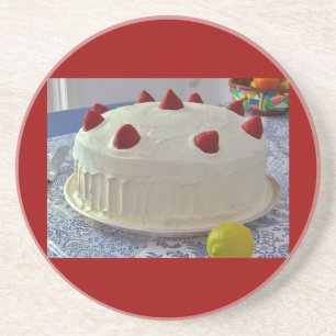 Strawberry Cake Coaster