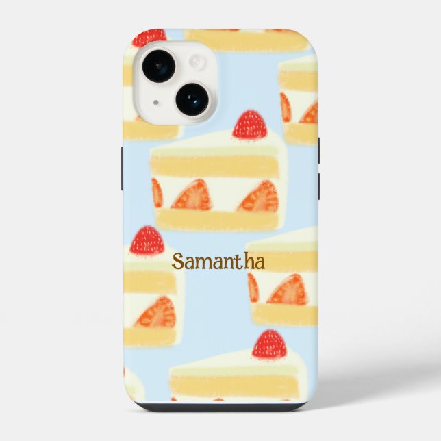 Strawberry Cake  iPhone Case (Back)