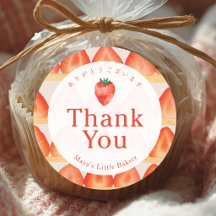 Strawberry Cake Layer Thank You