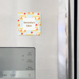 Strawberry Cake  Magnet