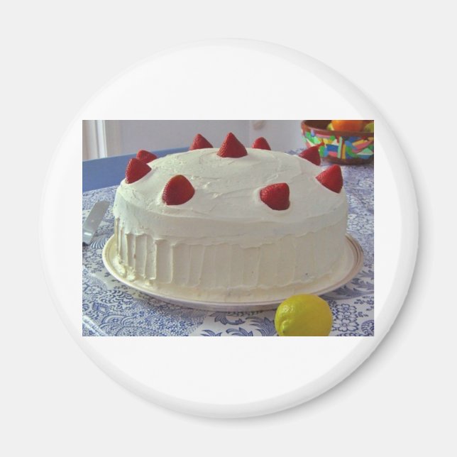 Strawberry Cake Magnet (Front)