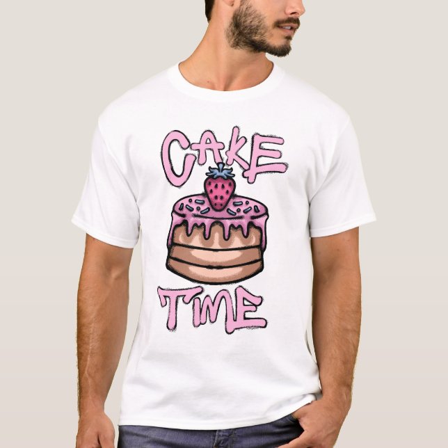 Strawberry cake streetwear T-Shirt (Front)