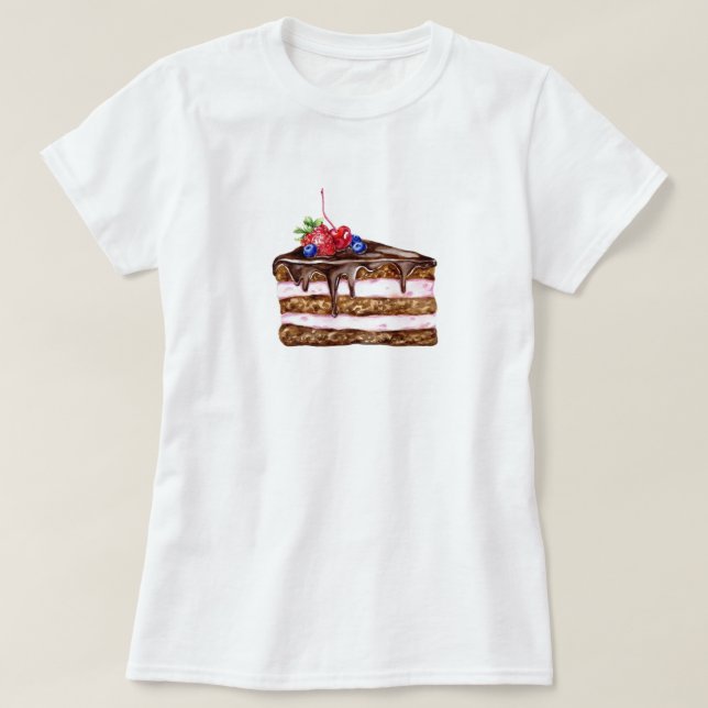 Strawberry Cake T-Shirt (Design Front)