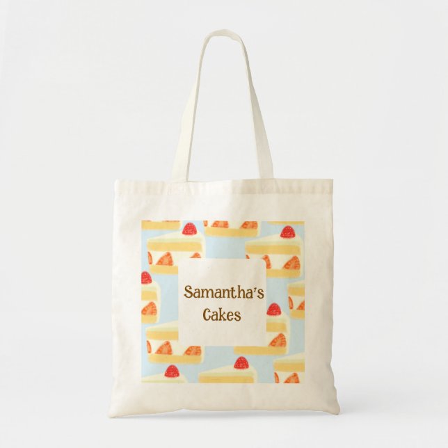 Strawberry Cake  Tote Bag (Front)