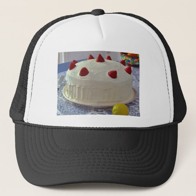 Strawberry Cake Trucker Hat (Front)