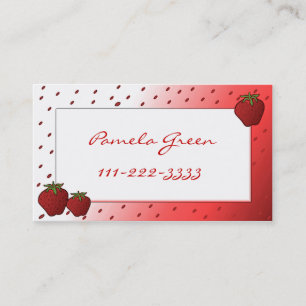 Strawberry Calling Card