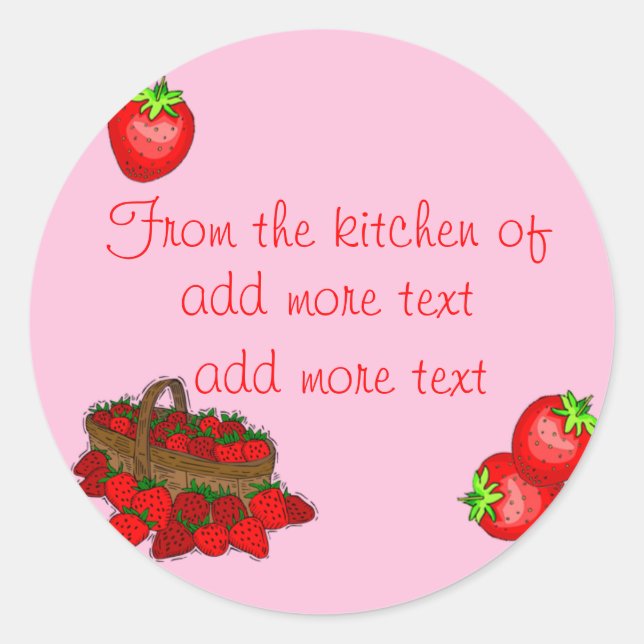 Strawberry Canning Labels (Front)