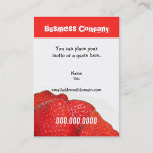 Strawberry - Card Template