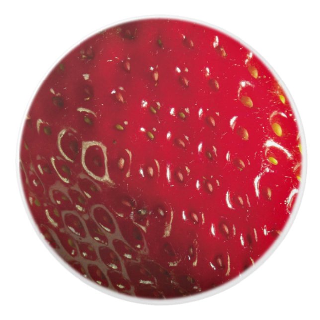 Strawberry Ceramic Knob (Front)