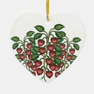 Strawberry Ceramic Ornament
