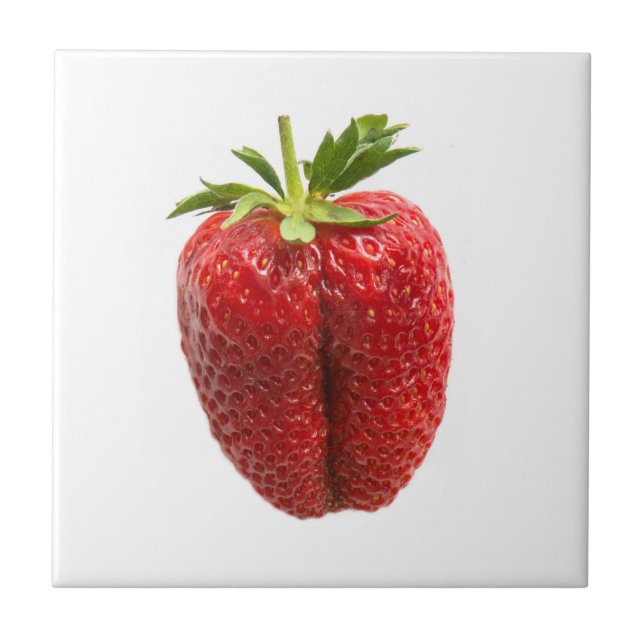 Strawberry Ceramic Tile (Front)